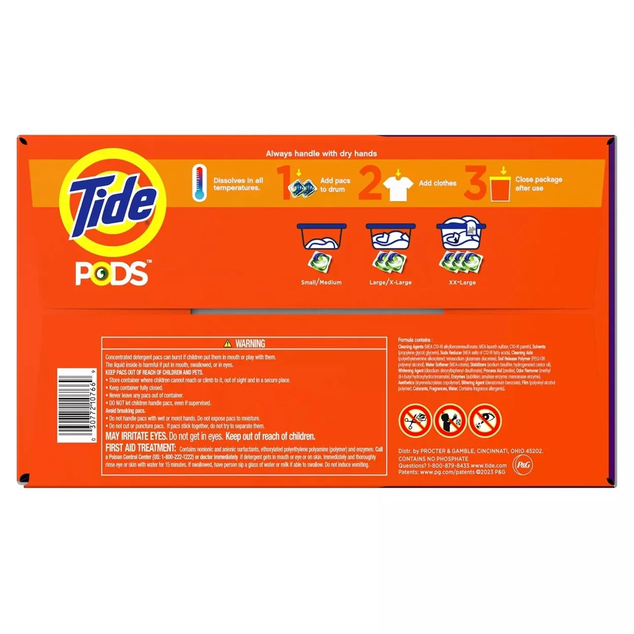 Tide PODS Liquid Laundry Detergent Pacs, Spring Meadow (156 ct.)